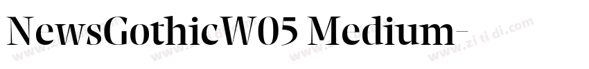 NewsGothicW05 Medium字体转换